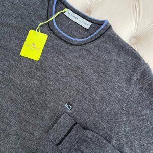 New Etro Crewneck Gray Sweater M size